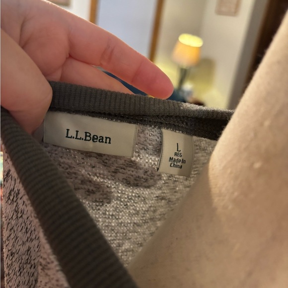 L.L. Bean women lightweight sweater fleece top size large - Picture 5 of 5